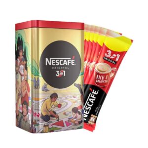Nescafe Original 3 In 1 Coffee Mix Sachet 10 Packs With Container