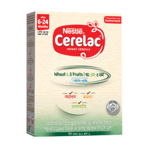Nestle Cerelac Wheat & 3 Fruits with Milk (6-24m) - 400gm