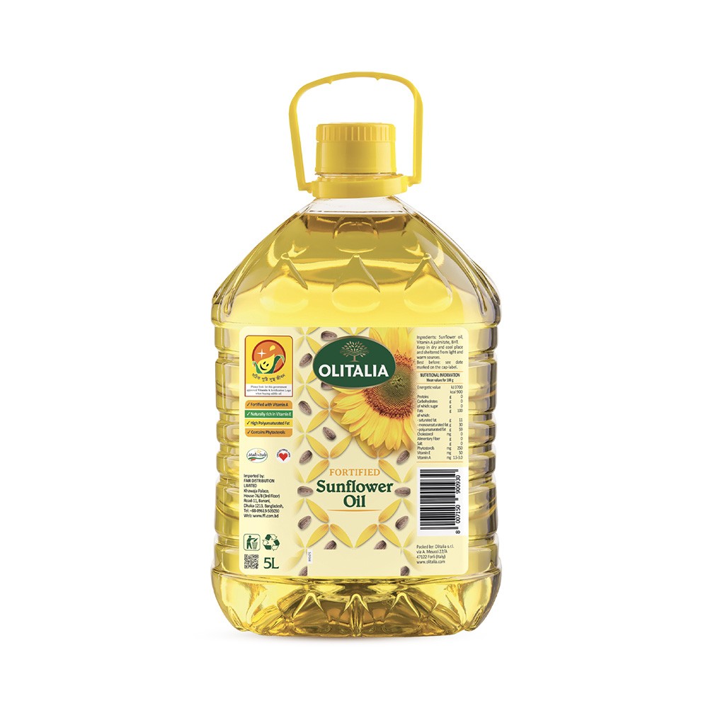 Olitalia Sunflower Oil Forti Fied - 5ltr