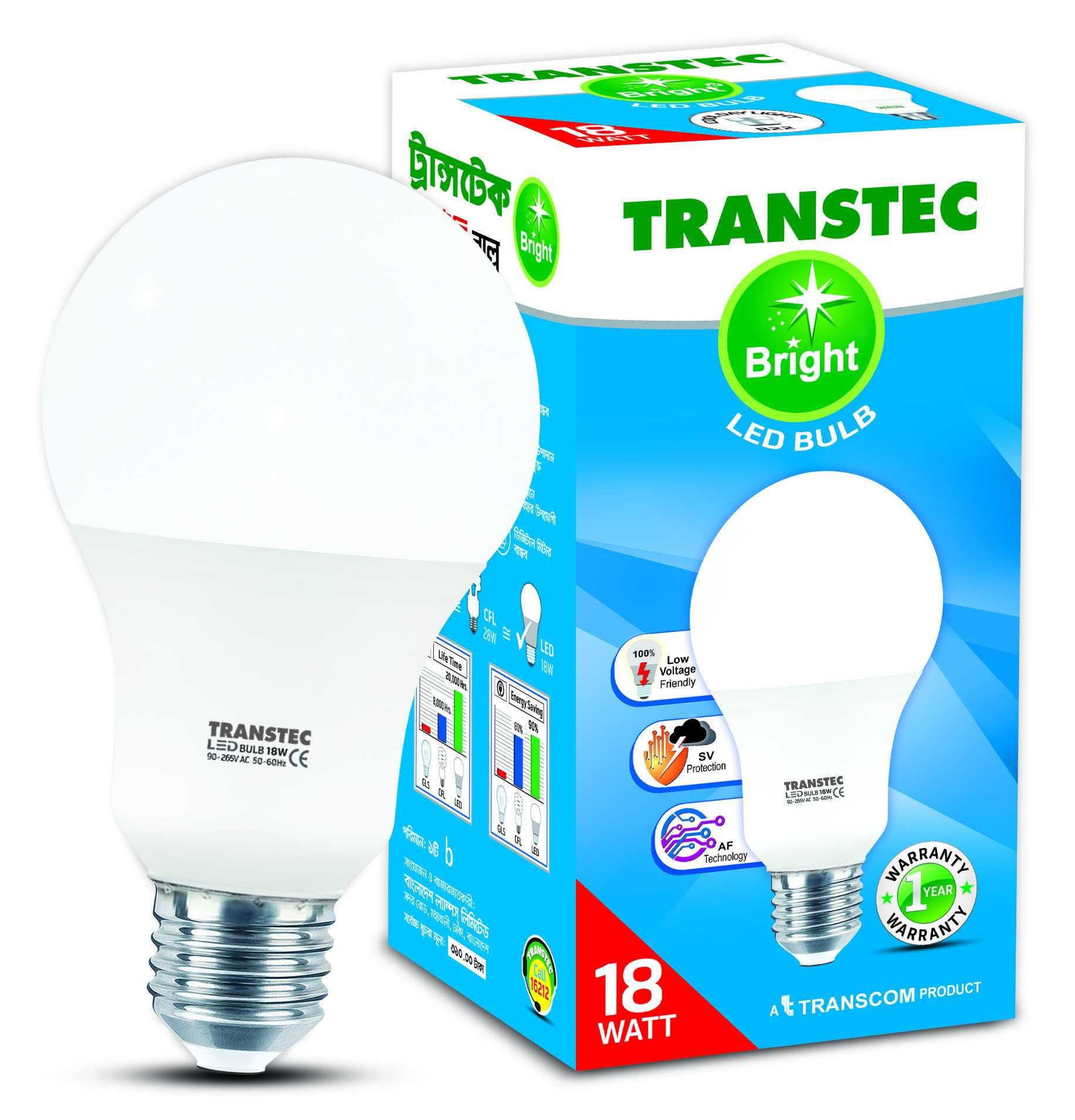 TRANSTEC Bright LED Light - 18 Watt