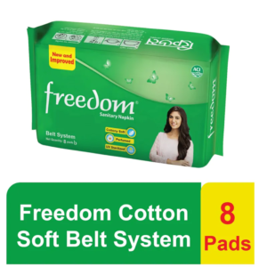 Freedom Sanitary Napkin Belt System - 8 pads