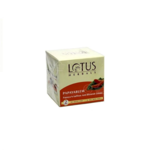 Lotus Herbals Papaya-N-Saffron Anti-Blemish Creme - 50g