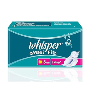 Whisper Maxi Fit L Sanitary Napkin - 8 pads
