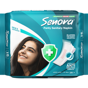 Senora Sanitary Napkin Economy Pack (Panty System) - 15 Pads