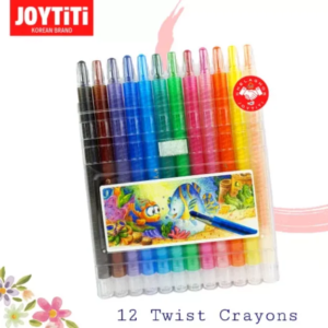 JOYTiTi Twist Crayon (Non-Toxic) - 12 Mini Colors