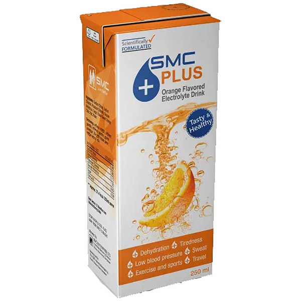 SMC Plus Orange Flavored Electrolyte Drinks - 200ml
