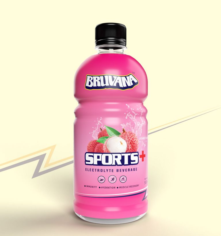 Bruvana Sports+ Electrolyte Beverage (Litchi Flavor Flavor) - 250ml