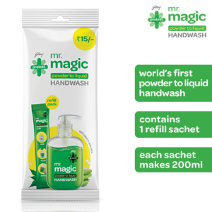 Godrej Protekt Mr. Magic Powder-to-Liquid Handwash Refill - 9g