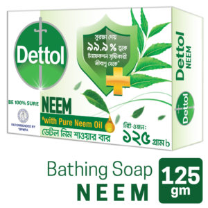 Dettol Soap With Pure Neem Oil 125 g + 25 g Extra