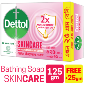Dettol Soap Skincare 125 g + 25 g Extra