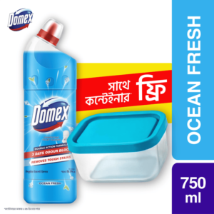 Domex Toilet Cleaning Liquid Ocean Fresh - 750m (Free Box)