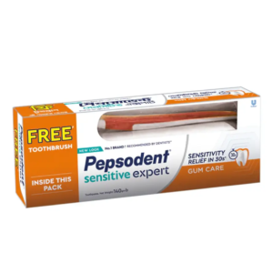 Pepsodent Sensitive Expert Gum Care - 140g (Free Toothbrush)