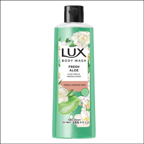 Lux Body Wash Fresh Aloe Aloe Vera & Freesia Scent - 245ml (Free Dove)