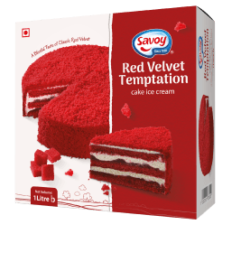 Savoy Red Velvet Temptation Cake Ice Cream - 1ltr