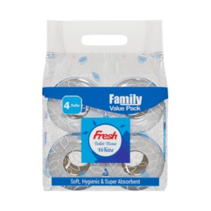 Fresh Toilet Tissue (Family Value Pack) 2ply - 4pcs