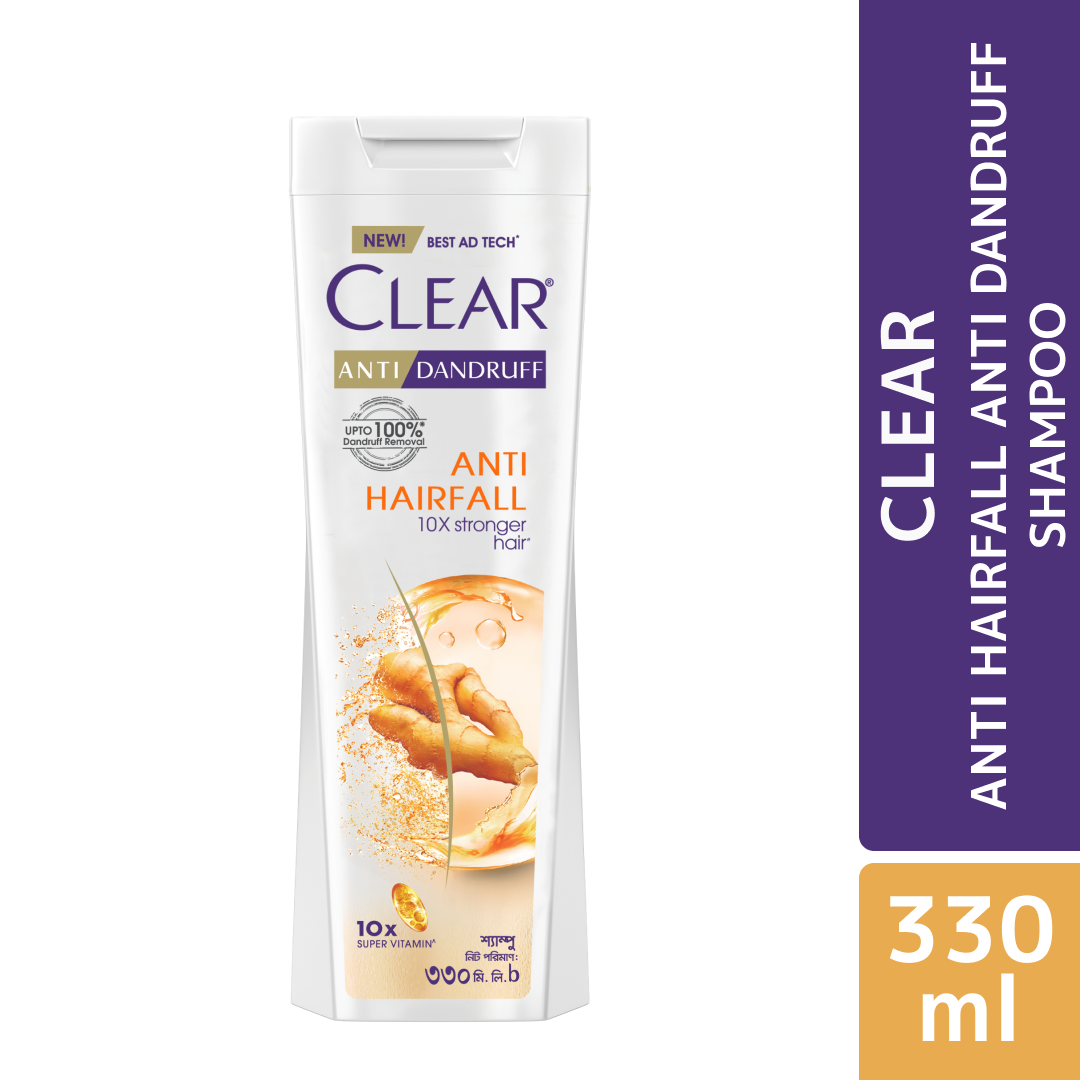 Clear Anti Dandruff Anti Hairfall Shampoo - 330ml