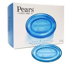 Pears Transparent Soap Pure and Gentle with Mint Extracts - 125g