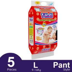 Thai Baby Diapers (Pant 9-16 Kg) - 5Pcs (L)
