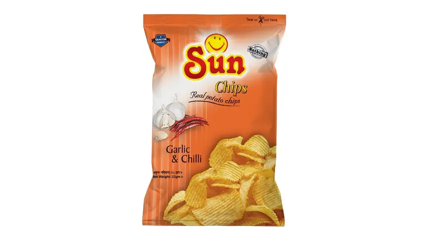 Chips Sun Garlic & Chilli - 22g