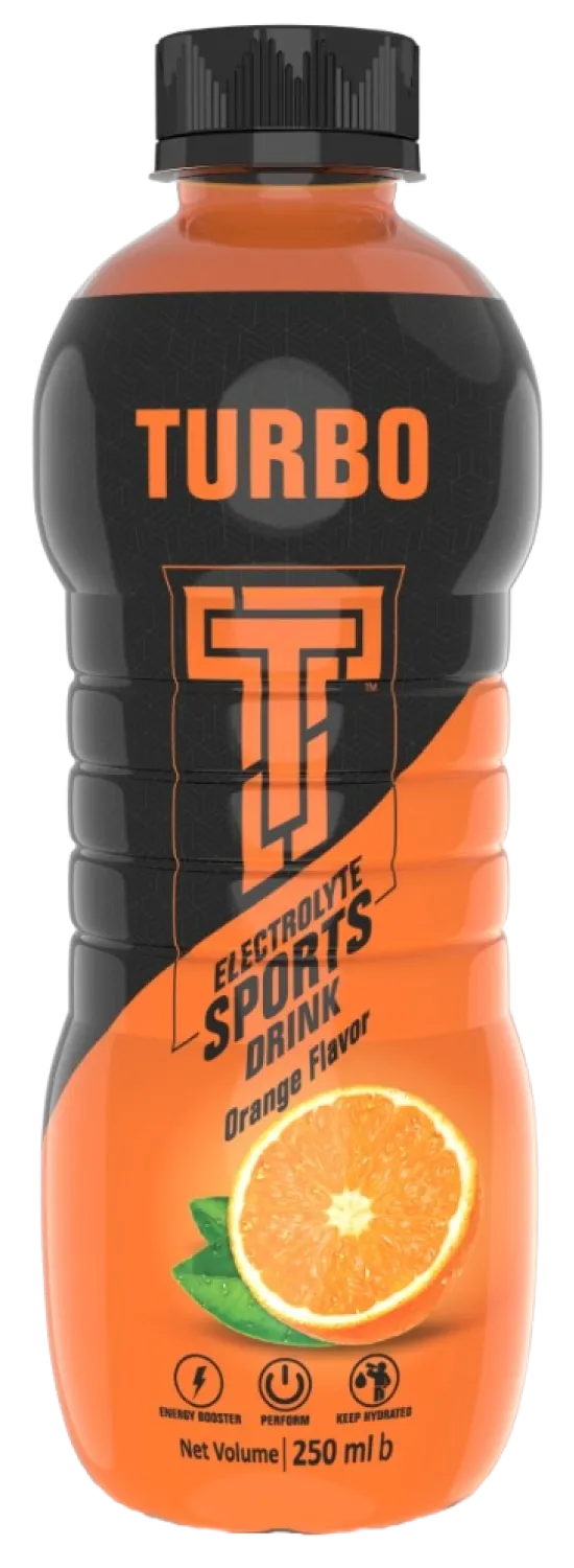Turbo Electrolyte Sports Drink Orange Flavor - 250ml
