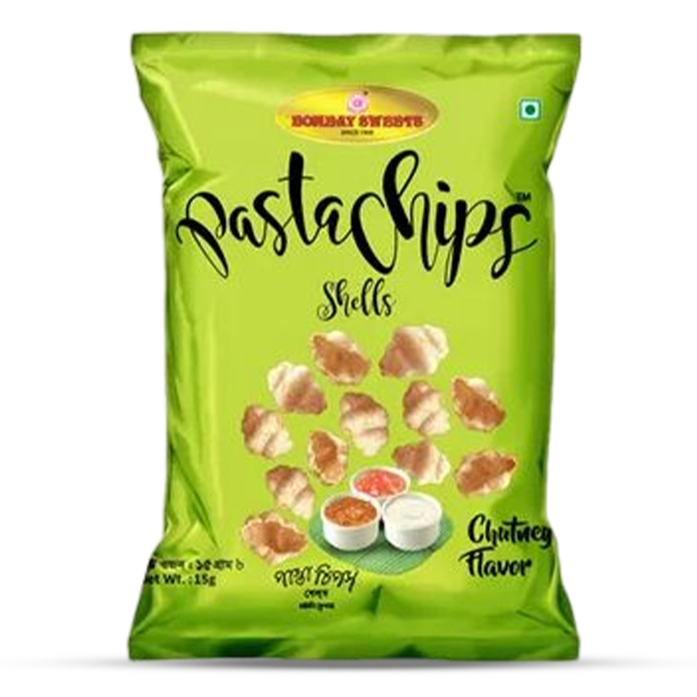 Bombay Sweets Pasta Shells Chutney Flavor Chips - 20gm