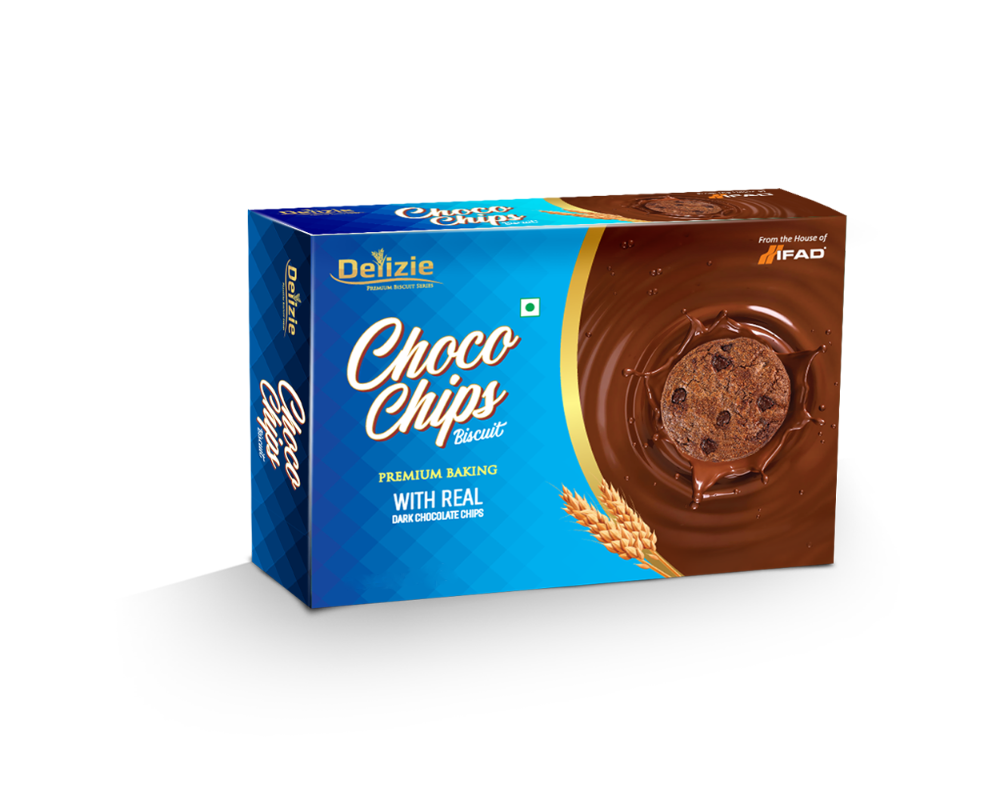 Ifad Delizie Choco Chips Biscuit - 175gm