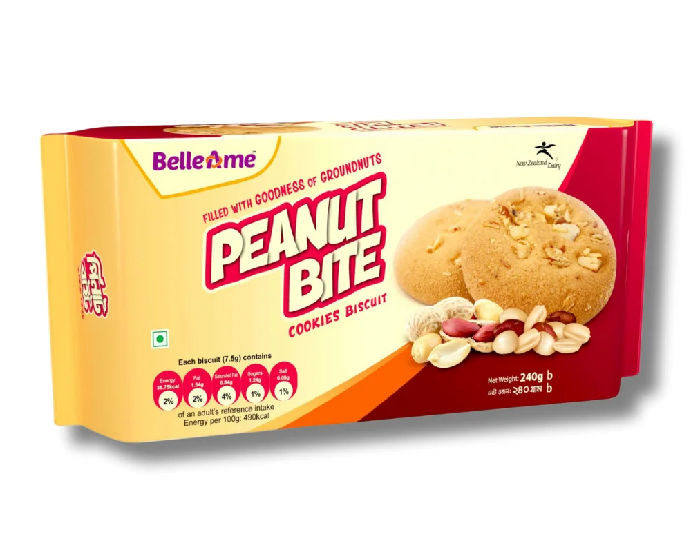 Belleame Peanut Bite Cookies Biscuit - 240gm